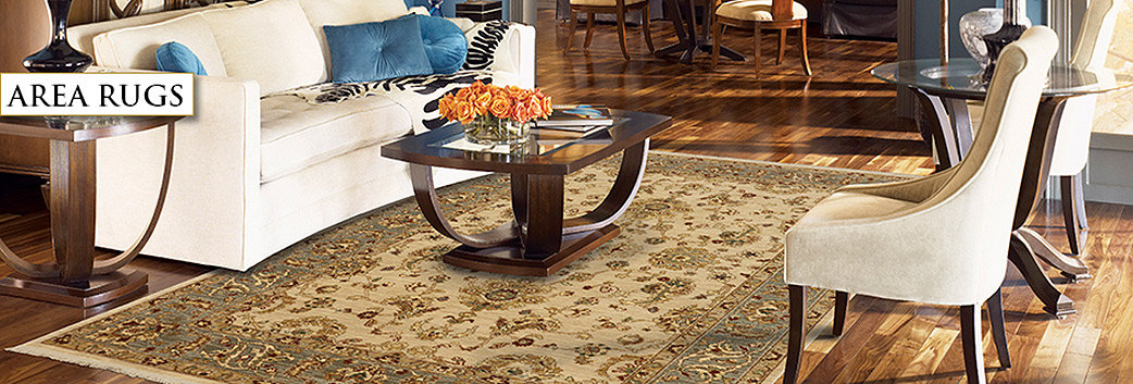 Erskine Interiors Area rug room scene.