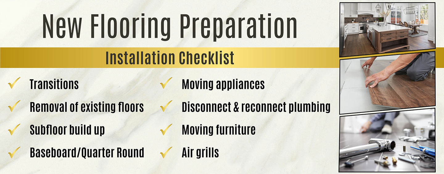 New flooring preparation - installation checklist